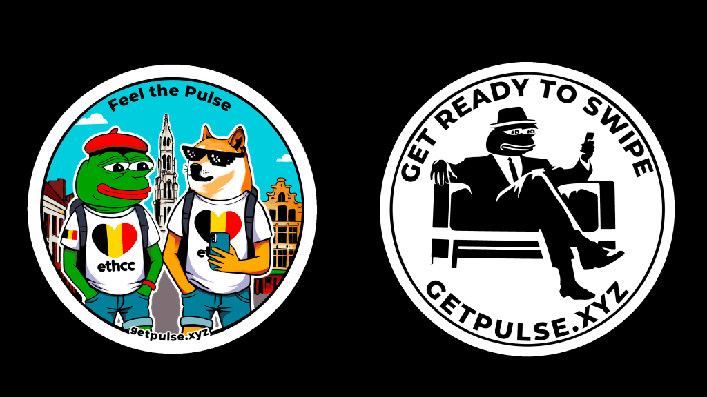 ETHCC x Pulse POAP and stickers - Web3 event merch